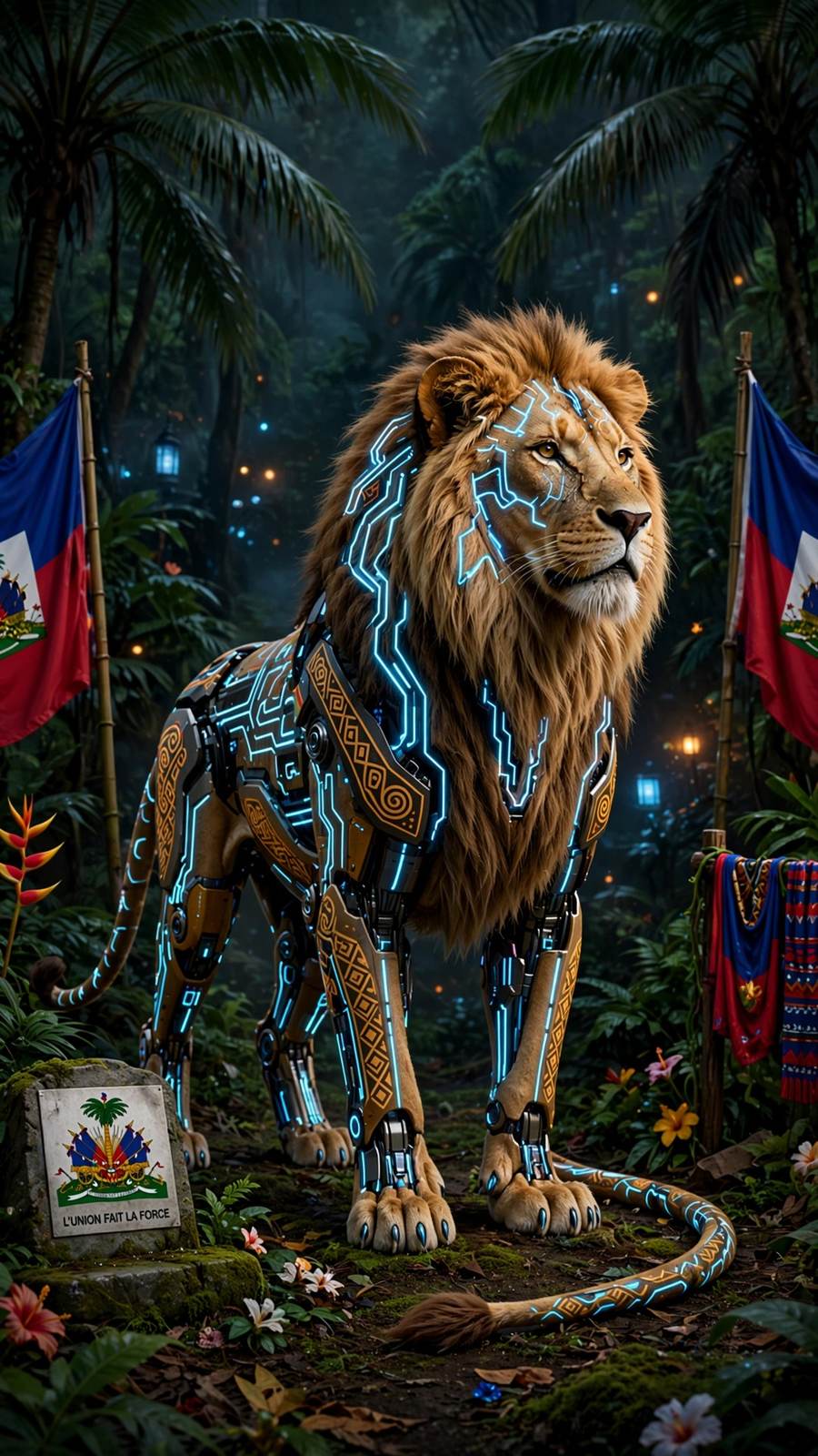 Futuristic Haitian Animal Pack — Haitian wallpaper pack