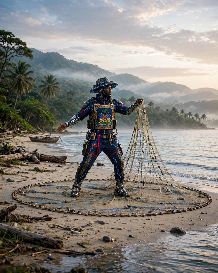 PECHÈ 2100 — futuristic Haitian art